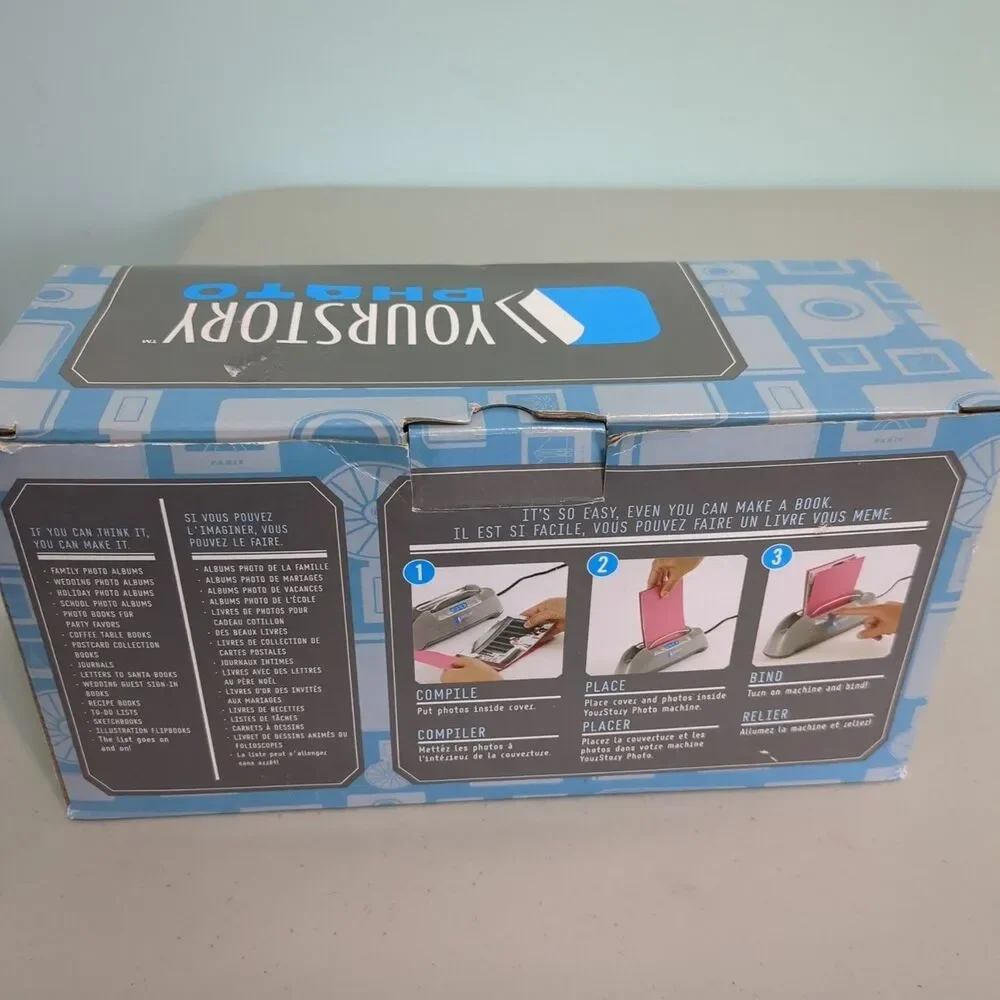 YOURSTORY Photo Personal Bookbinding Kit NIB Make your own 4x6 or 5x7 book